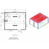 Ensemble Modulaire 30 M² Équipé de Wc / Lave mains