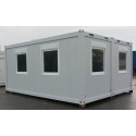 2 Containers 20’ agencés + 4 Fenêtres + 1 Porte Neuf