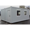 2 Containers 20’ agencés + 4 Fenêtres + 1 Porte Neuf