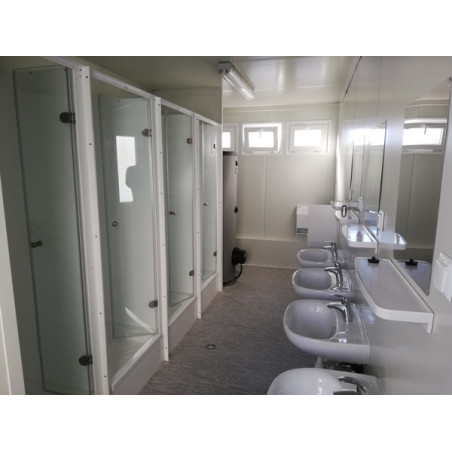 Sanitaire 20'+ 4cabines + 4lavabos + chaudière Neuf