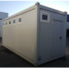 Sanitaire 20' + 5 cabines toilettes + 2 lave-mains + 2 urinoirs - Neuf