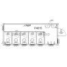 Sanitaire 20' + 5 cabines toilettes + 2 lave-mains + 2 urinoirs - Neuf