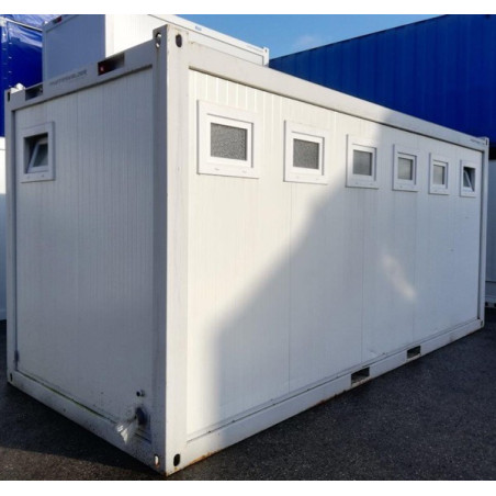 Sanitaire 20' + 5 cabines de toilettes + 2 lave-mains + 2 urinoirs - Neuf