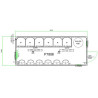 Sanitaire 20'+ 6 cabines de douche + 6 lavabos + chaudière de 400L - Neuf