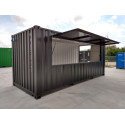 Container Bar Noir De 20 Pieds
