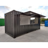 Container Bar Noir De 20 Pieds