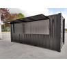 Container Bar Noir De 20 Pieds