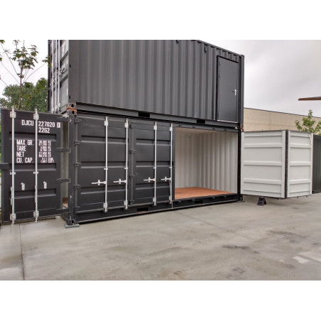 Container 20 Pieds Open Side Noir Neuf
