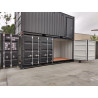 Container 20 Pieds Open Side Noir Neuf