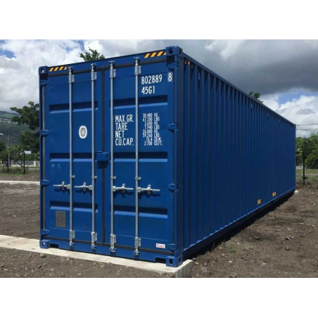 Container maritime de stockage occasion 12 mètres (40 pieds) extra-haut high cube