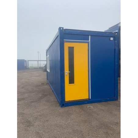 Bungalow De Chantier 20 Pieds (6m) avec 4 Fenêtres + 1 porte vitrée