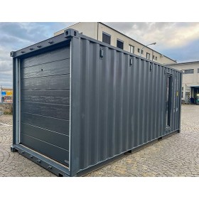 Conteneur Maritime 20' avec Portes Garage Sectionnelles